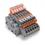 WAGO 2007-8875 rijgklem voor stroomtransformator, 1-polig, grijs, Push-in CAGE CLAMP, 41 A, 1000 V, DIN-rail