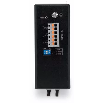 WAGO 852-1106 Industrial unmanaged Gigabit Ethernet-switch, 8-poorts, 10/100/1000 Mbps, DIN-rail montage