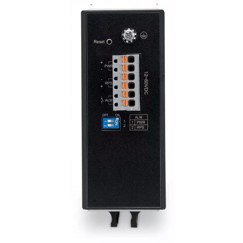 WAGO 852-1106 Industrial unmanaged Gigabit Ethernet-switch, 8-poorts, 10/100/1000 Mbps, DIN-rail montage