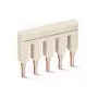 WAGO 2002-405 push-in doorverbinder, 5-weg, geïsoleerd, lichtgrijs