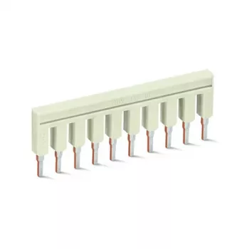 WAGO 2002-410 push-in doorverbinder, 10-weg, geïsoleerd, lichtgrijs