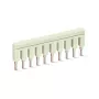 WAGO 2002-410 push-in doorverbinder, 10-weg, geïsoleerd, lichtgrijs
