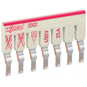 WAGO 2002-477 verspringende doorverbinder, 7-weg, geïsoleerd, lichtgrijs