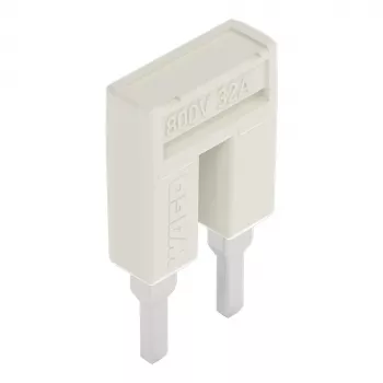WAGO 2001-402 doorverbinder, 2-weg, geïsoleerd, 18 A, lichtgrijs