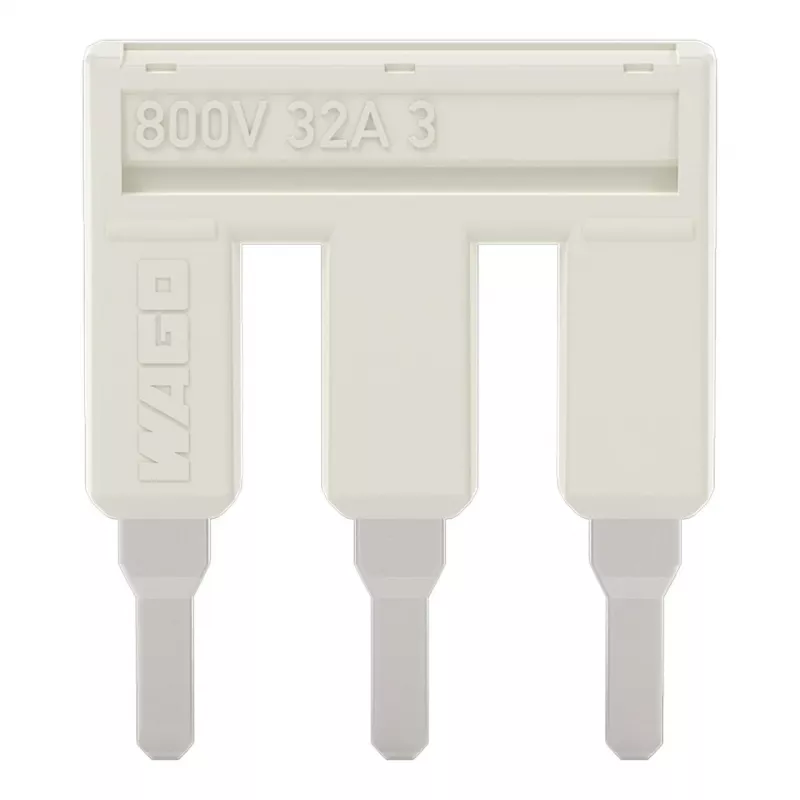 WAGO 2004-403 doorverbinder, 3-weg, geïsoleerd, 32 A, lichtgrijs