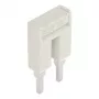 WAGO 2004-402 push-in doorverbinder, 2-weg, geïsoleerd, lichtgrijs