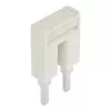 WAGO 2004-402 push-in doorverbinder, 2-weg, geïsoleerd, lichtgrijs