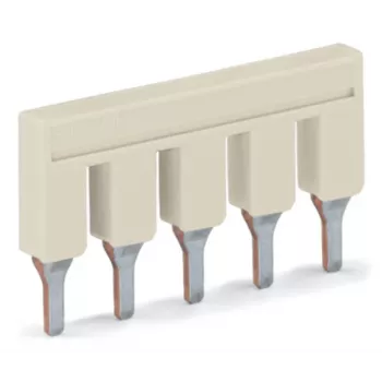 WAGO 2006-405 push-in doorverbinder, 5-weg, geïsoleerd, lichtgrijs