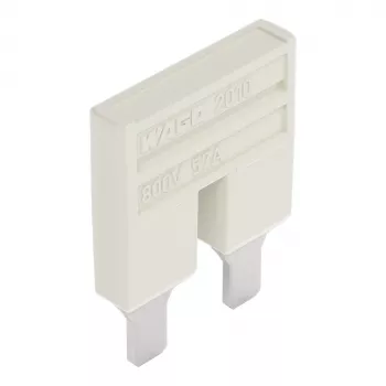 WAGO 2010-402 push-in doorverbinder, 2-weg, geïsoleerd, lichtgrijs