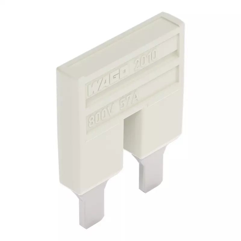 WAGO 2010-402 push-in doorverbinder, 2-weg, geïsoleerd, lichtgrijs
