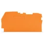 WAGO 2102-1292 eind- en tussenplaat, 0,8 mm, oranje