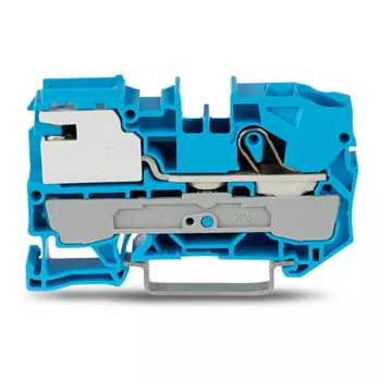 WAGO neutrale scheidingsklem 10 mm² 1 geleider blauw