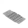 WAGO 221-2505 montagedrager met trekontlasting, 5-voudig, grijs