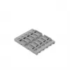 WAGO 221-2525 montageadapter voor verbindingsklemmen van de serie 221, 5-pack, grijs