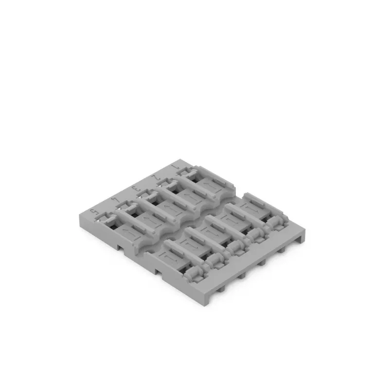 WAGO 221-2525 montageadapter voor verbindingsklemmen van de serie 221, 5-pack, grijs