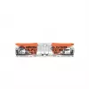 WAGO 221-2401 inline-splitsverbinder, 2-geleider, 0,2-4 mm², 600 stuks, transparant/oranje