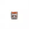 WAGO 221-2401 inline-splitsverbinder, 2-geleider, 0,2-4 mm², 600 stuks, transparant/oranje