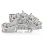 WAGO installatieklem 2203-7646 met bedieningsdrukker 2,5 mm² grijs