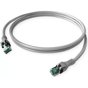 EasyLan DualBoot PushPull Cat.6a S/FTP patchkabel 10m - grijs