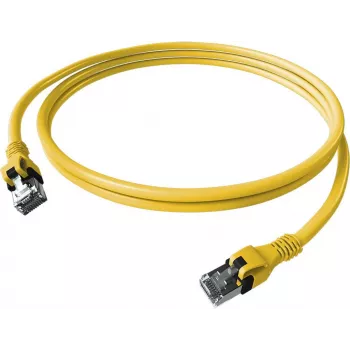 EasyLan saCon DualBoot patchkabel S/FTP geel 5,00m Cat.6A