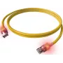 EasyLan DualBoot LED-patchkabel RJ45 S/FTP Cat.6A (Class EA) met saCon-connector, LSOH, geel, 7,5 m