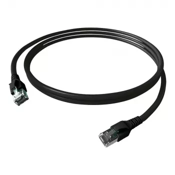 EasyLan FlexBoot-patchkabel Cat.6A S/FTP, zwart 1,50m