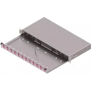 ZVK EasyLan LWL-verdeelpaneel Basic LSB0B224 Grade C 1U 12 poorten 12x LC-Duplex OM4