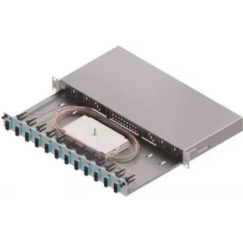 ZVK Easylan glasvezel-lasbehuizing Basic LSB1B113 1HE 12x SC-Duplex standaard OM3 uitschuifbaar - glasvezel - SC-Duplex-connector