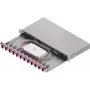 ZVK Easylan LWL-lasbehuizing Basic 1U 12x SC-Duplex OM4 lade zwart