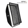 Walimex Pro softbox Essential 80x120 cm rechthoekige softbox met Bowens-aansluiting, zilveren binnenkant, diffusers, draagtas
