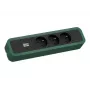 Bachmann PRIMO 2 3xUTE 2,0m 350.224 CEE 7/7 RAL 6028 dennengroen contactdoos
