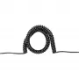 BACHMANN spiraalkabel H05VV-F 3G1,5mm² 1,5m-6m zwart 0,2m rechte uiteinden