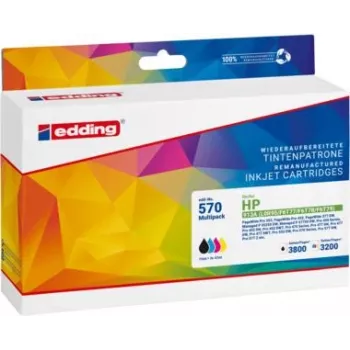 EDDING inktpatroon 18-570 compatibel HP 913A zwart/cyaan/magenta/geel 4-pack