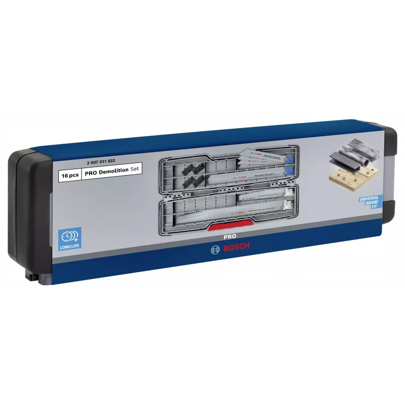Bosch PRO Tough Box Demolition reciprozaagbladset 16-delig