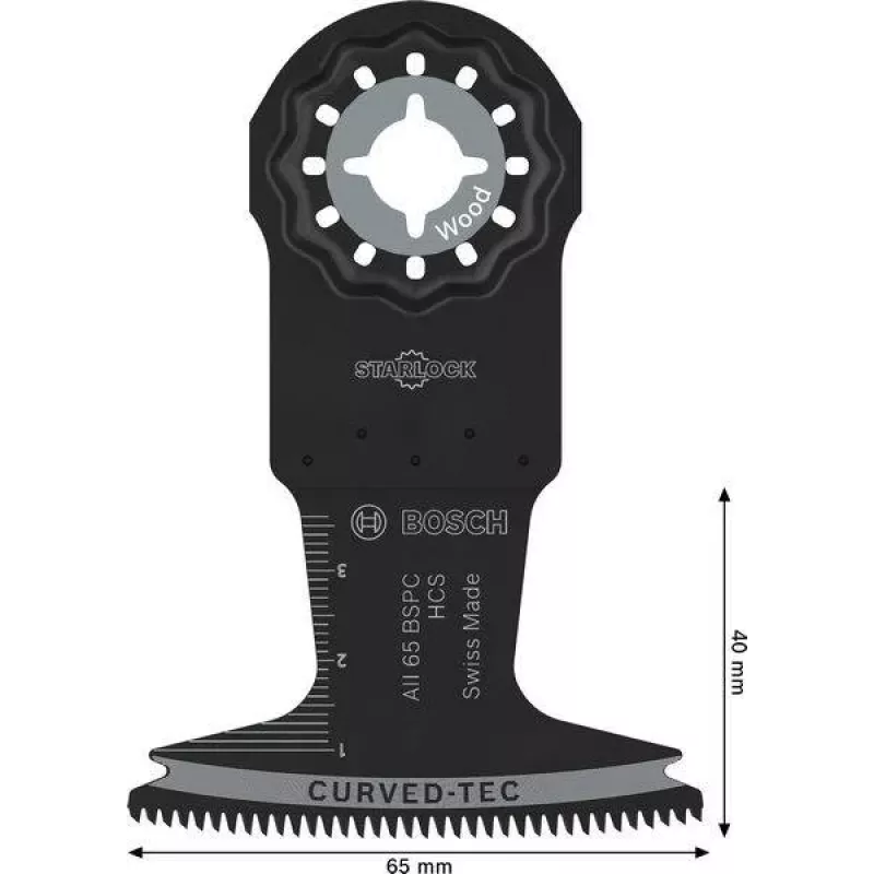 Bosch 2608669261 StarlockPlus bi-metaal inlegzaagblad 32 mm snijbreedte 50 mm snijdiepte 1 stuk