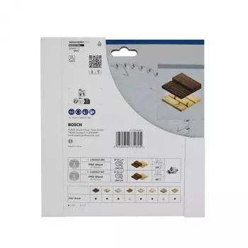 BOSCH POWERTOOLS PRO Wood accu-cirkelzaagblad 165 mm (2-pack promotieverpakking)