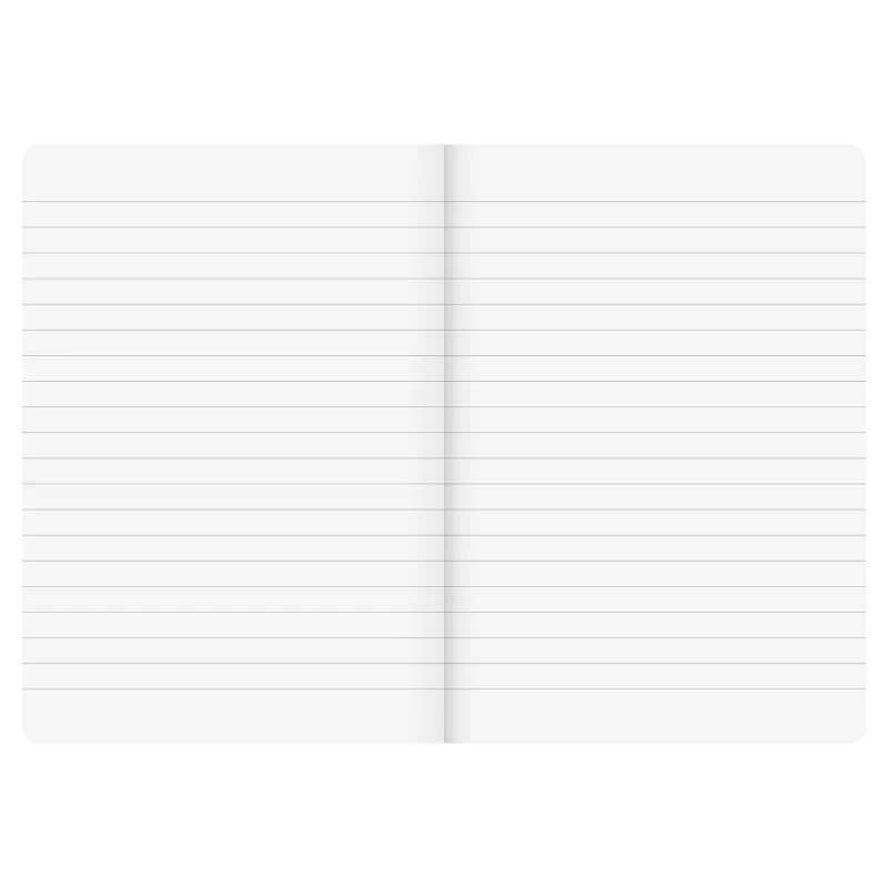 BRUNNEN handelsboek A5 gelinieerd 96 blad softcover zwart - A5