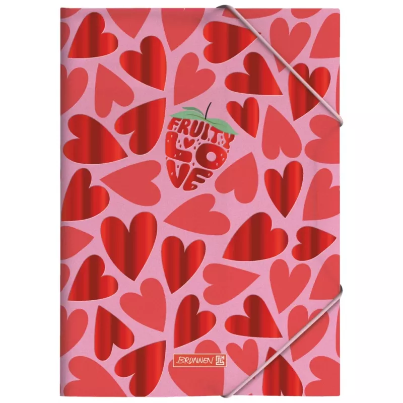 BRUNNEN Fruity Love Collection map A4 roze/rood, 1 stuk (1041604522)