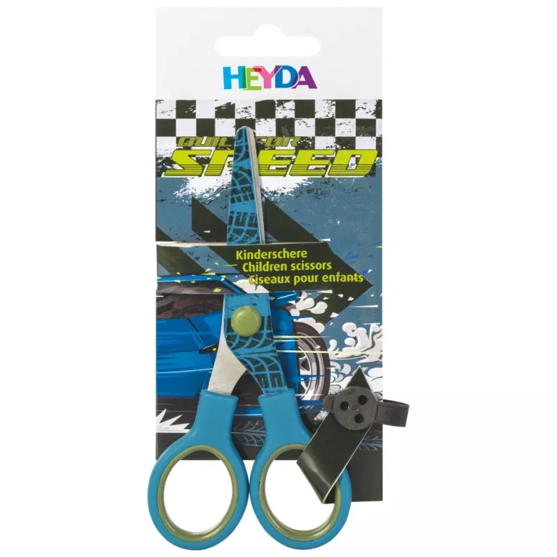 BRUNNEN Fast Wheels kinderschaar blauw/groen 13,0 cm