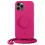 Just Elegance PopGrip Case voor Apple iPhone 12 / iPhone 12 Pro 6,1 inch - Orchid Flower Pink (30090)