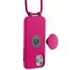 Just Elegance PopGrip Case voor Apple iPhone 12 / iPhone 12 Pro 6,1 inch - Orchid Flower Pink (30090)