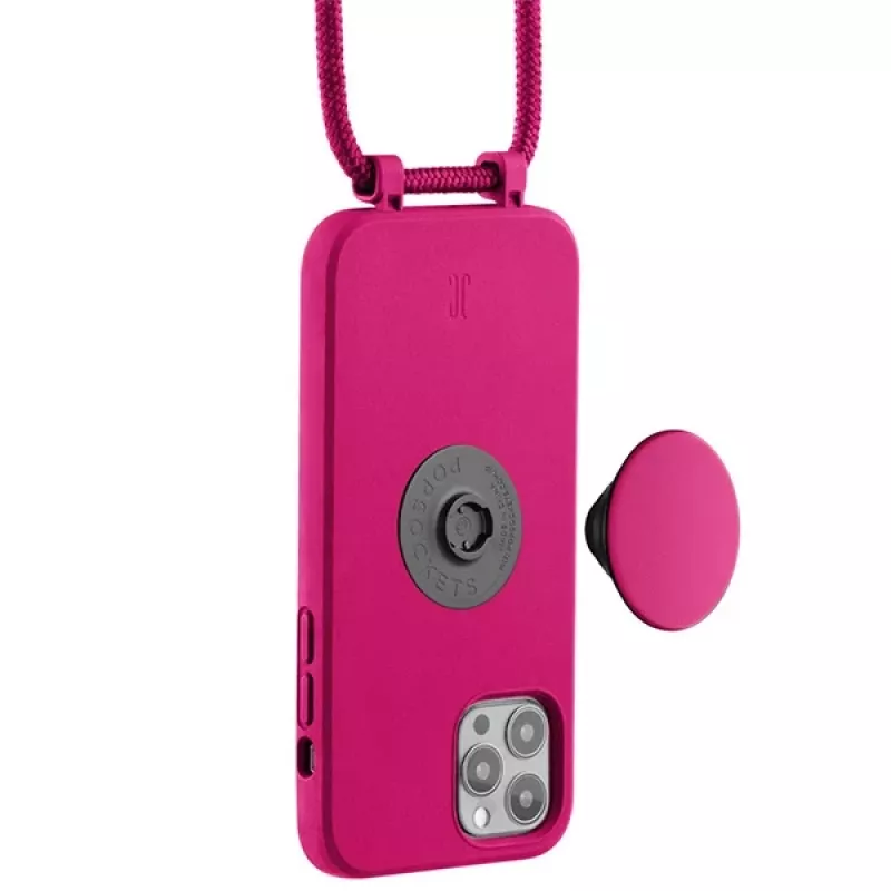 Just Elegance PopGrip Case voor Apple iPhone 12 / iPhone 12 Pro 6,1 inch - Orchid Flower Pink (30090)