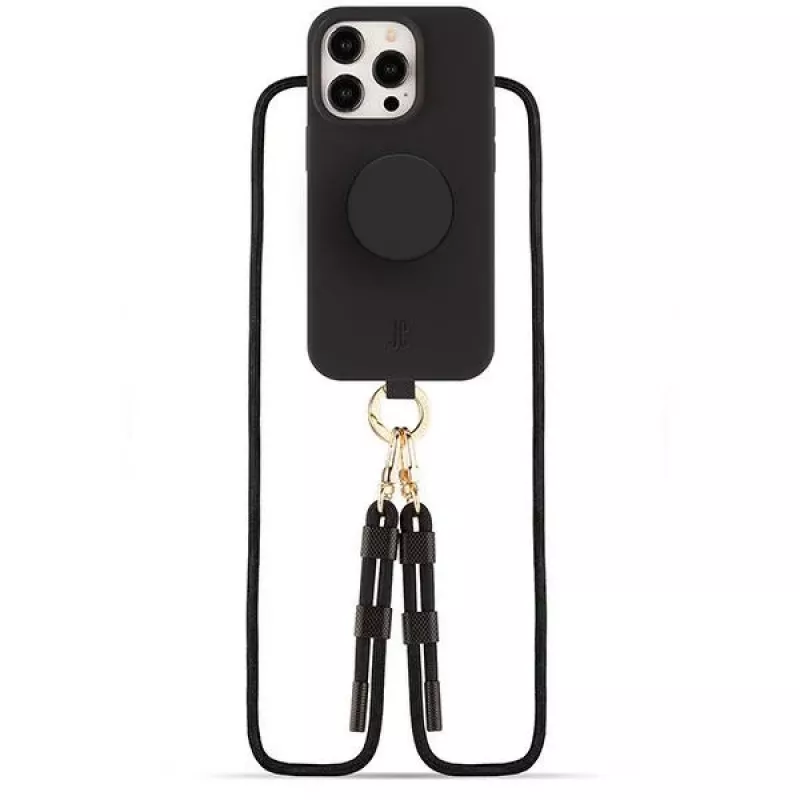 Just Elegance 3-in-1 PopGrip Case voor Apple iPhone 15 Pro 6,1 inch zwart 30485