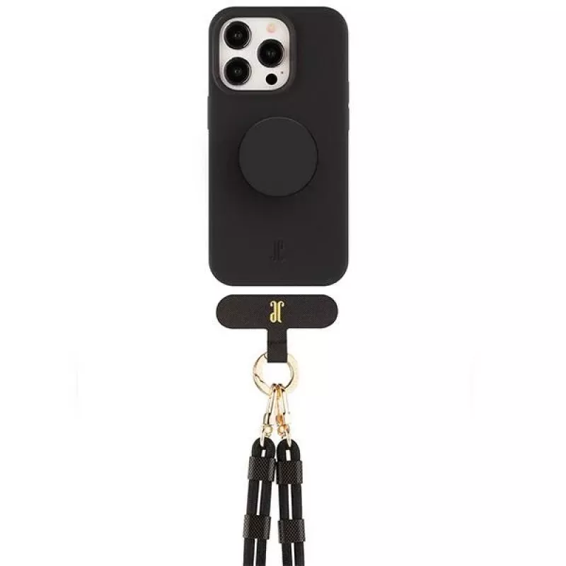Just Elegance 3-in-1 PopGrip Case voor Apple iPhone 15 Pro 6,1 inch zwart 30485