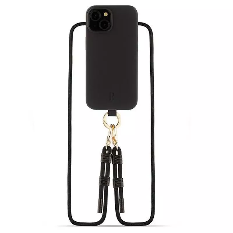 Just Elegance 2-in-1 Wallet Folio Case voor Apple iPhone 15 6,1 inch met MagSafe - zwart