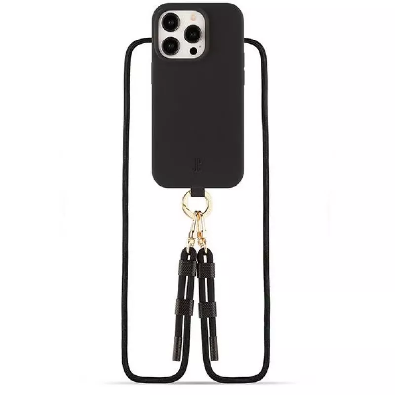 Just Elegance 2-in-1 Wallet Folio Case voor iPhone 15 Pro 6,1 inch met MagSafe, zwart