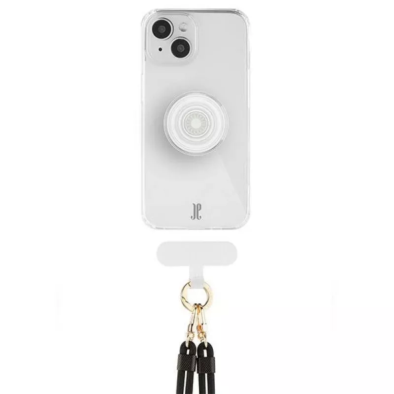 Just Elegance 3-in-1 PopGrip hoes voor Apple iPhone 15 6,1 inch transparant 30524