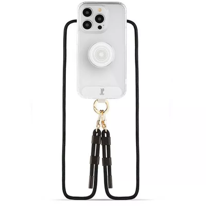 Just Elegance 3-in-1 PopGrip Case voor Apple iPhone 15 Pro 6,1 inch transparant helder