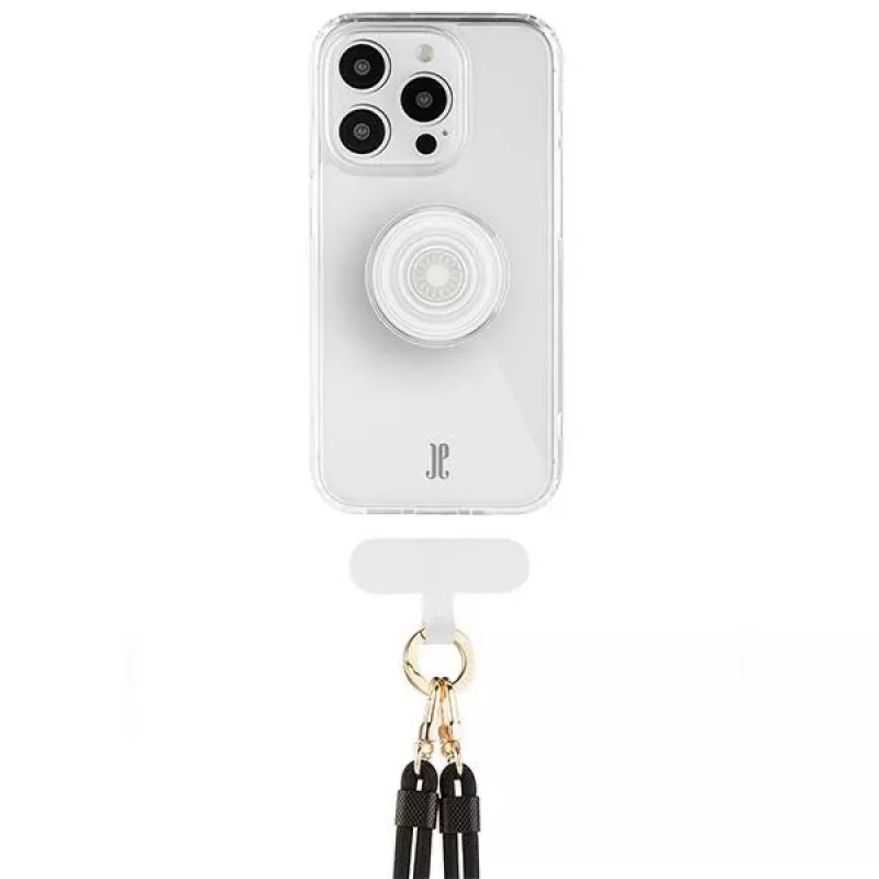 Just Elegance 3-in-1 PopGrip Case voor Apple iPhone 15 Pro 6,1 inch transparant helder