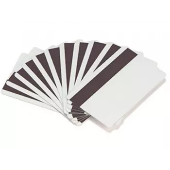 ARTDEV blanco plastic kaart - 30mil 0,76mm met ongeprogrammeerde Lo-Co magneetstrip - wit